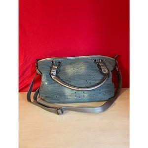 Vintage denim handbag